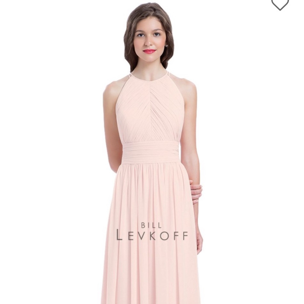 Used Bill Levkoff bridesmaid dress in Petal Pink